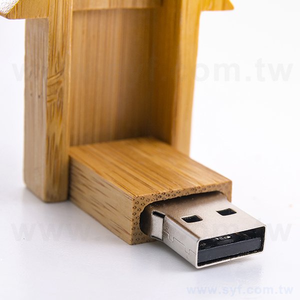 環保隨身碟-原木房屋造型USB-客製隨身碟容量-採購訂製印刷推薦禮品-8527-5